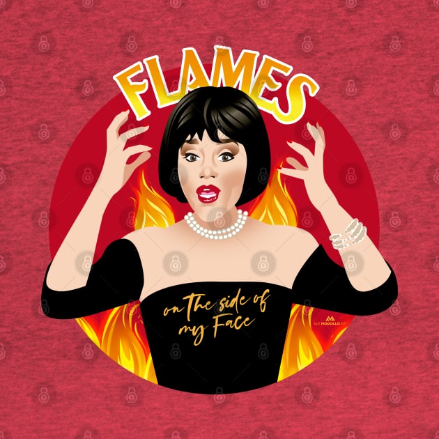 Flames on the side of my face! by AlejandroMogolloArt